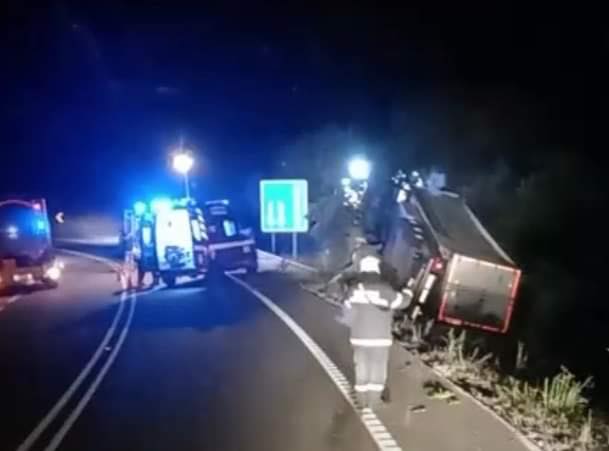 Acidente com ferido grave em Carvalhal