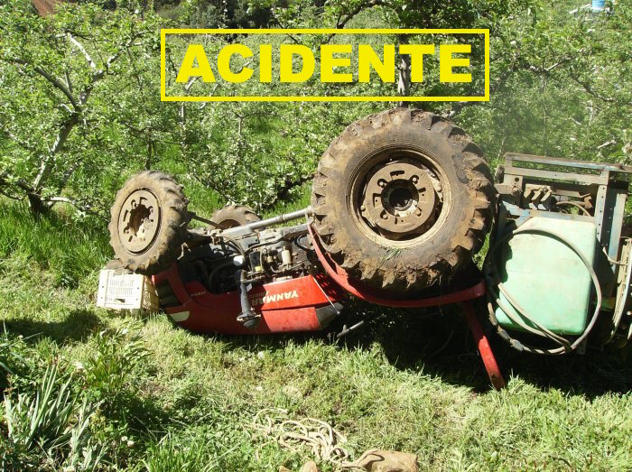 Acidente com trator faz num morto