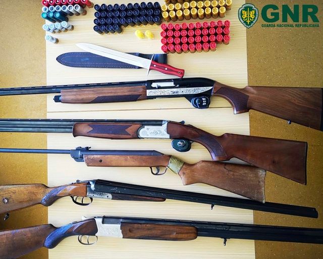 Apreensão de armas de fogo por violência doméstica em Belmonte