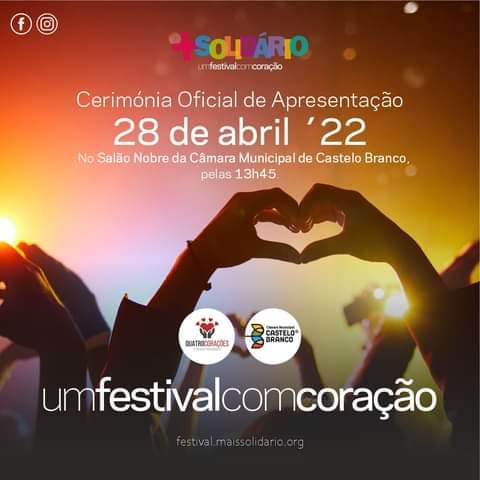 Cerimónia oficial de apresentação do FESTIVAL MAIS SOLIDÁRIO 2022