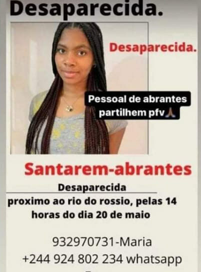 Desaparecida junto ao rio