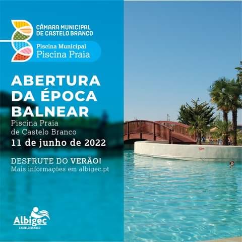 Época Balnear em Castelo Branco abre a 11 de Junho
