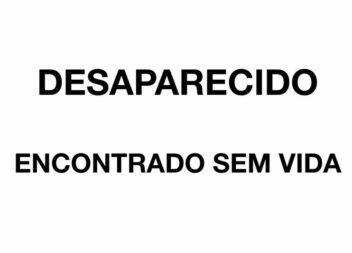 Homem desaparecido encontrado sem vida