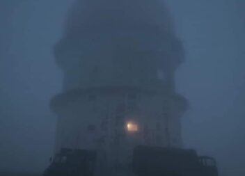 Madrugada de forte nevão na Serra da Estrela