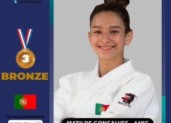 Matilde Gonçalves (-44Kg) alcança a medalha de Bronze na Taça da Europa de Cadet