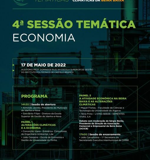 Sessões Temáticas - Plano Intermunicipal de adaptação às alterações climáticas d