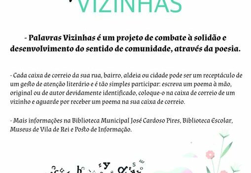 Vila de Rei junta-se ao projeto ‘Palavras Vizinhas’