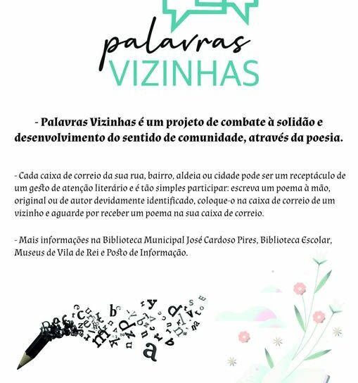 Vila de Rei junta-se ao projeto ‘Palavras Vizinhas’
