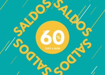 Até16 de setembro aproveite os SALDOS com descontos até 60% EM TUDO!
