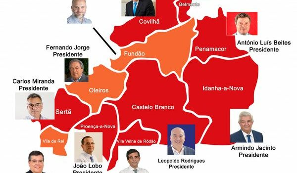 AUTÁRQUICAS 2021: O MAPA DO DISTRITO DE CASTELO BRANCO