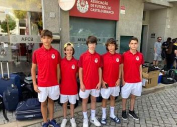 Atletas do Sport Benfica e Castelo Branco na Seleção Sub/14 da Associação de Fut