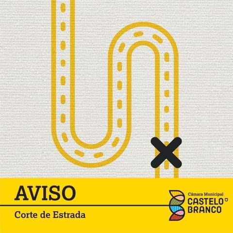Aviso: Corte de ESTRADA e condicionamento de trânsito