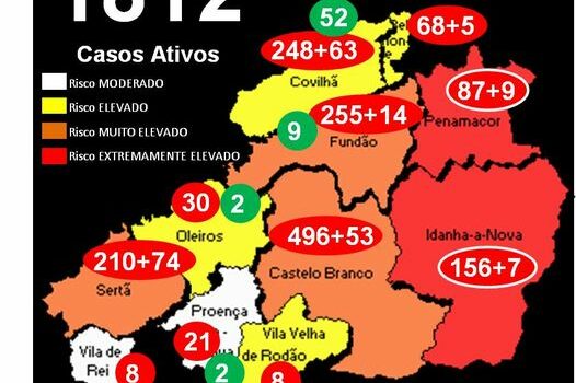 Distrito com +225 infetados