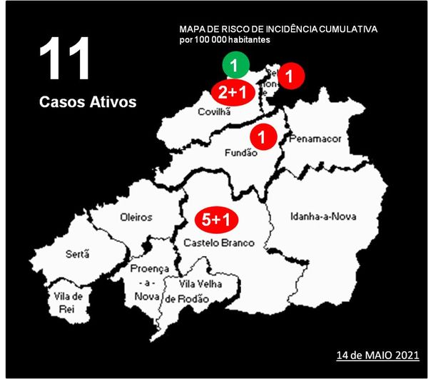 Distrito com +3 infetados