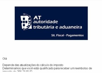 Fisco alerta contribuintes para circulação de nova mensagem fraudulenta