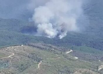 Incêndio florestal em Oleiros