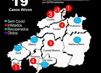 Mapa Covid-19 || Distrito de Castelo Branco || 15 de Abril