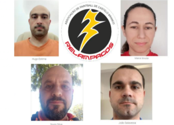 Membros da direção da Associação de Paintball de Castelo Branco Relâmpagos são p