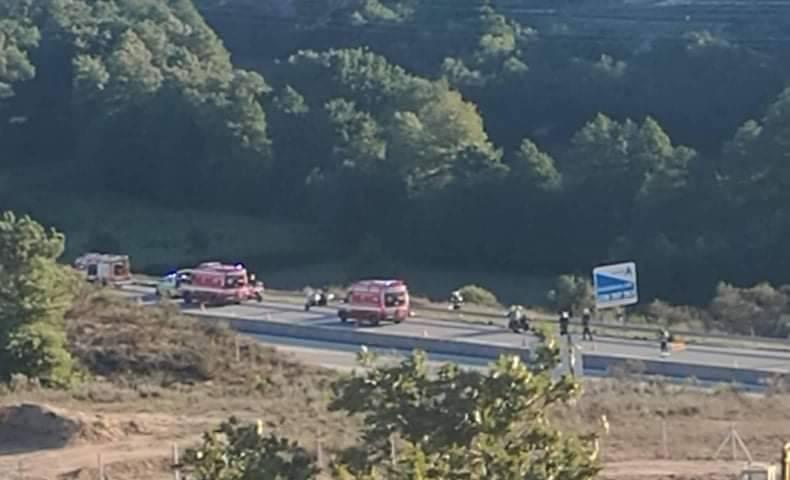 Militar ferido em colisão entre duas motas da GNR na A25