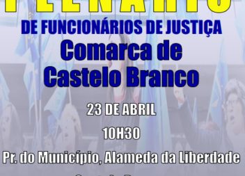 O Sindicato dos Funcionários de Justiça vem dar conhecimento de que na próxima s