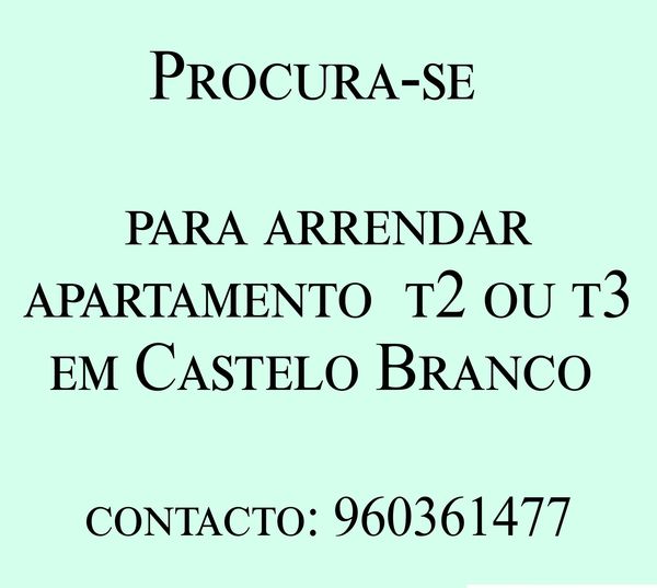 Procura-se em Castelo Branco