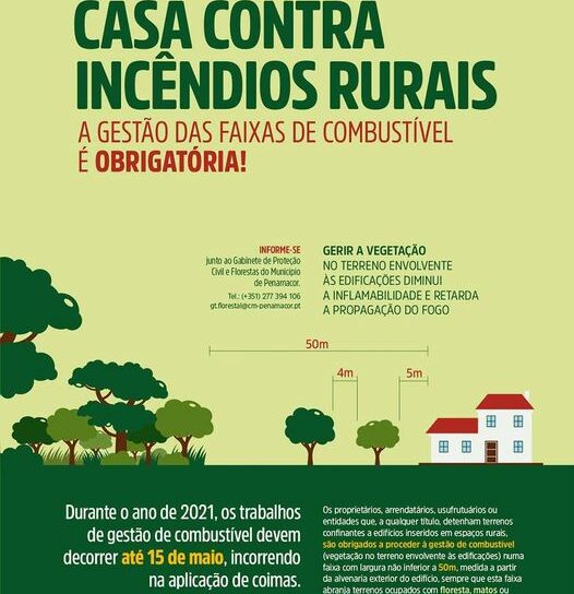 Proteja a sua casa contra incêndios rurais