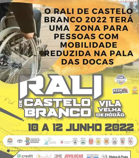 Rali de Castelo Branco acelera este fim-de-semana com zona de mobilidade reduzid