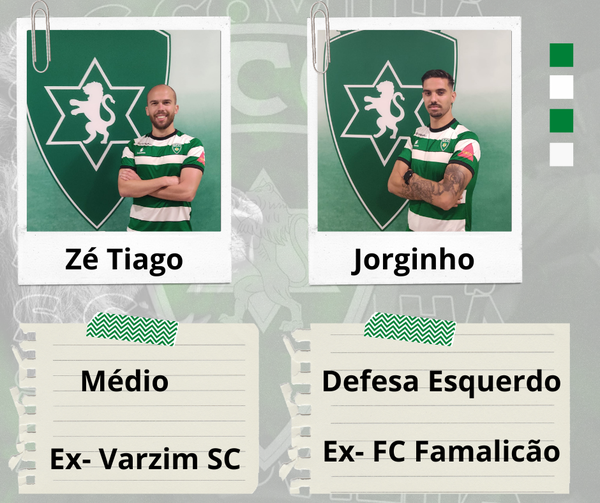 Sporting da Covilhã anuncia regresso de Zé Tiago e contratação de Jorginho