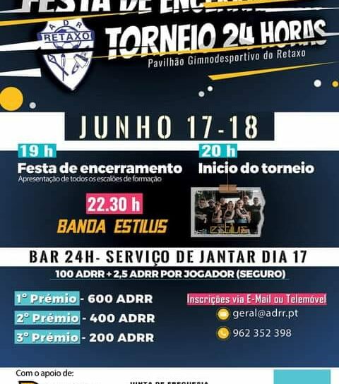 Torneio 24H no Pavilhão Gimnodesportivo do Retaxo