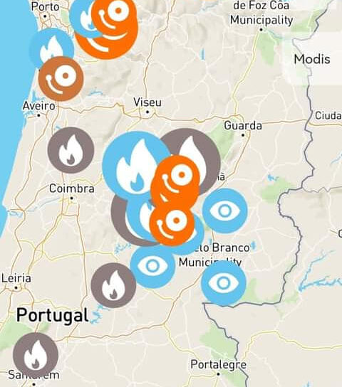 Trovoadas tropicais responsáveis pelo início dos incêndios