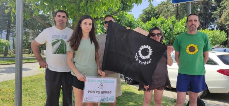 Verdes colocam bandeira negra