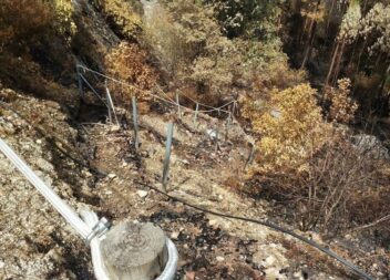 100 voluntários limpam trilho destruído pelos incêndios