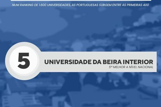 A UBI está entre as 5 melhores universidades portuguesas