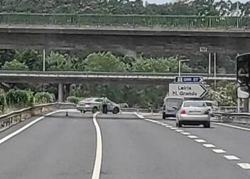 A1 CORTADA devido ao Incêndio Rural em Leiria, desde o nó de Leiria ao nó de Pom