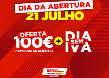 Chegou a hora! 100€ OFERTA para os primeiros 50 clientes com compras de valor ig