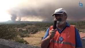 Em direto: Incêndio do Vilar Barroco progride em direcção ao concelho de Castelo