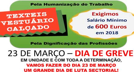 Greve no setor Têxtil