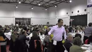 Homenagem a Arnaldo Brás no Pavilhão  do NERCAB  com 880 pessoas.