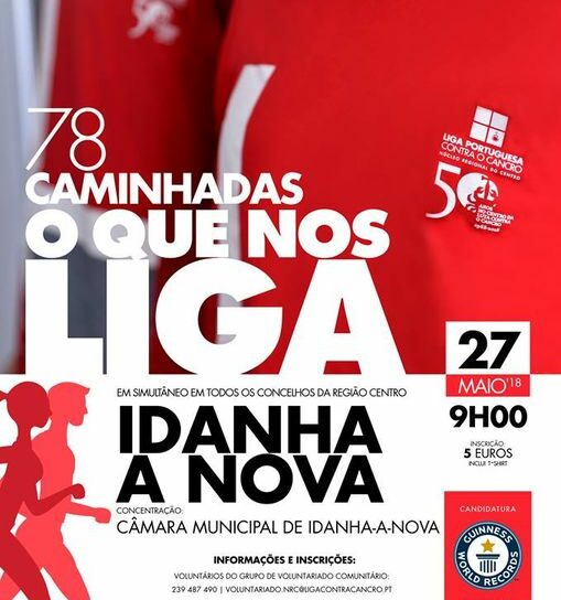 Idanha vai caminhar contra o cancro