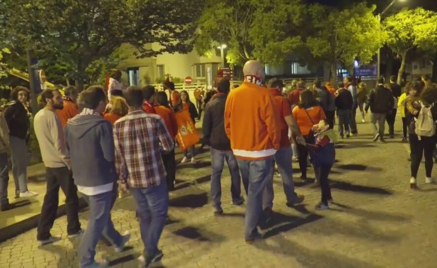 Os adeptos do Sport Lisboa e Benfica festejaram em Castelo Branco o 37º título d