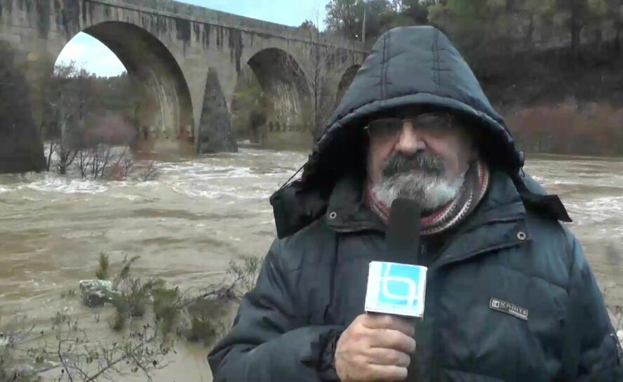 Ribeira da Ocreza transborda para leito