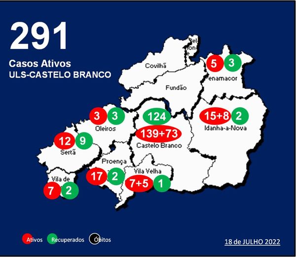 ULS-Castelo Branco com 291 casos ativos