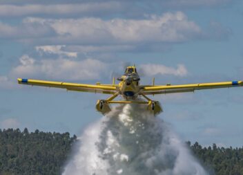 Uma aeronave de combate aos incêndios caiu no distrito da Guarda