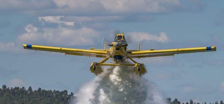 Uma aeronave de combate aos incêndios caiu no distrito da Guarda