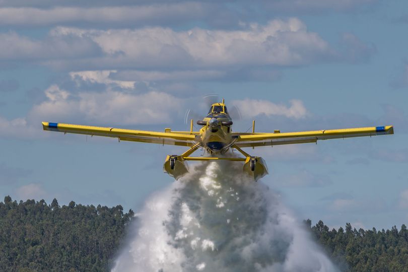 Uma aeronave de combate aos incêndios caiu no distrito da Guarda
