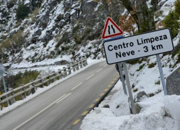 Voltou a nevar na Serra da Estrela