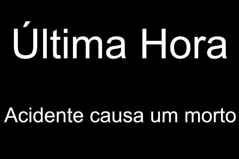 Acidente causa um morto