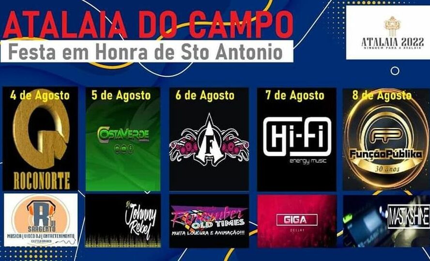 Cartaz da festa em honra de Santo António na Atalaia do Campo