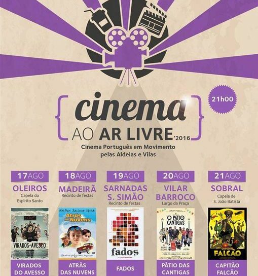 Cinema ao Ar Livre em Sarnadas de S. Simão