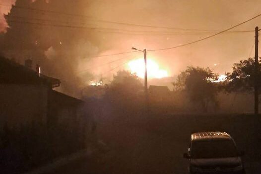 Evacuação de população e Reforço de meios